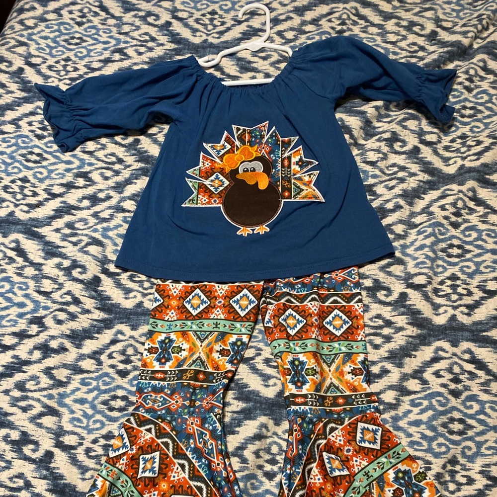 Blue turkey to piece set